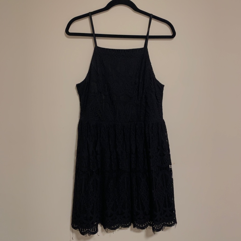 Black lace dress